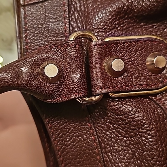 Authentic Balenciaga Classic Metallic Edge City Satchel in Bordeaux - Picture 16 of 16